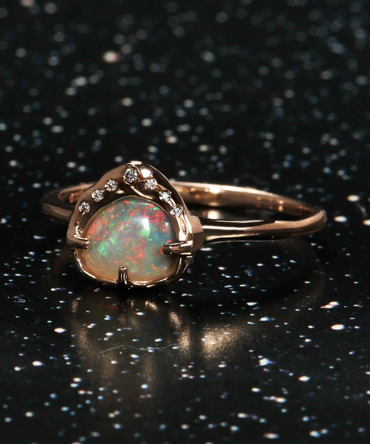 Sky Shower Sparkle Flash Opal Ring