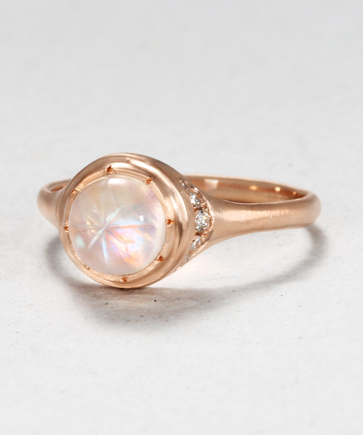 Star Dusted Moonstone Ring