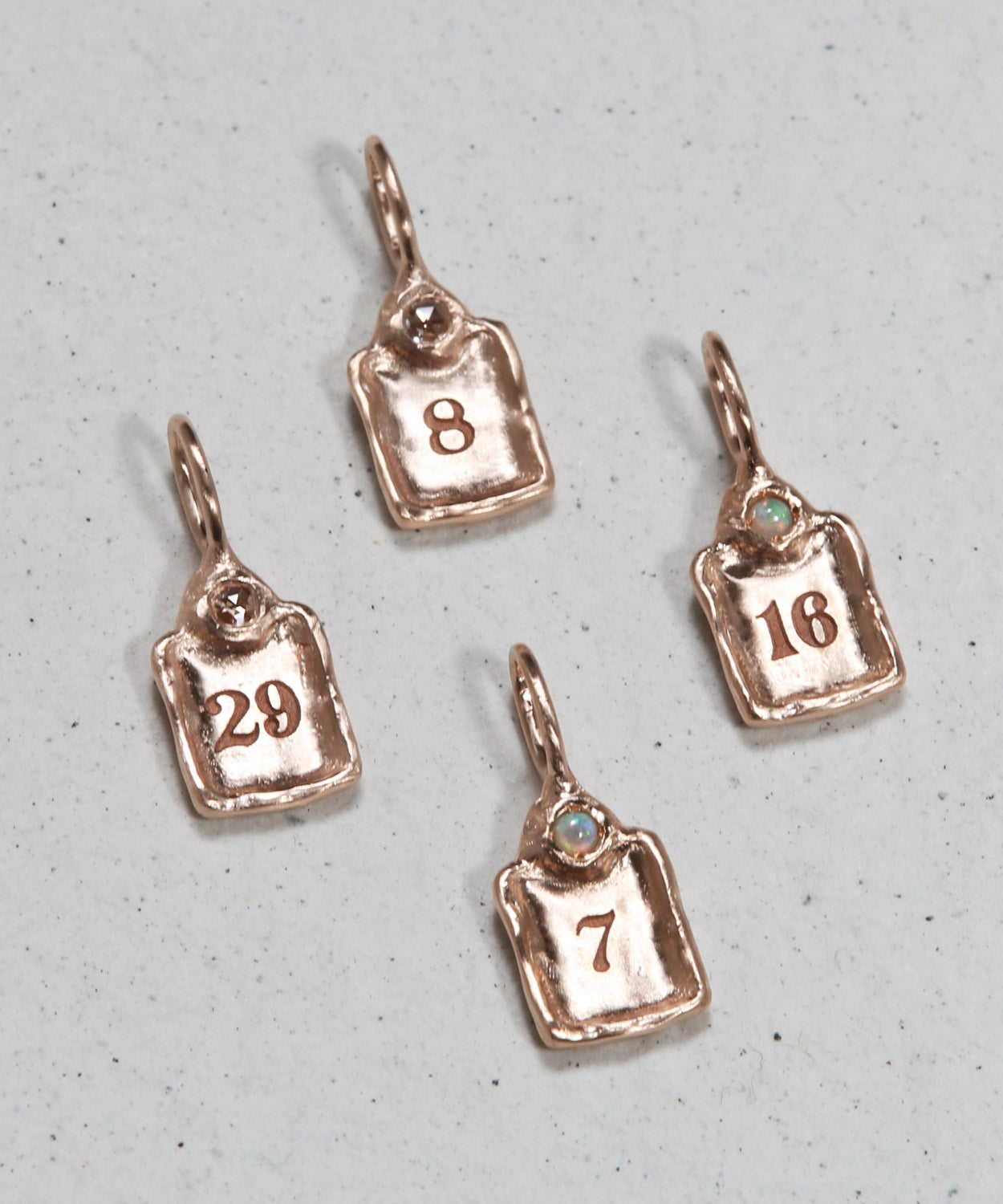 Number Charms Necklaces, Number Charms Jewelry