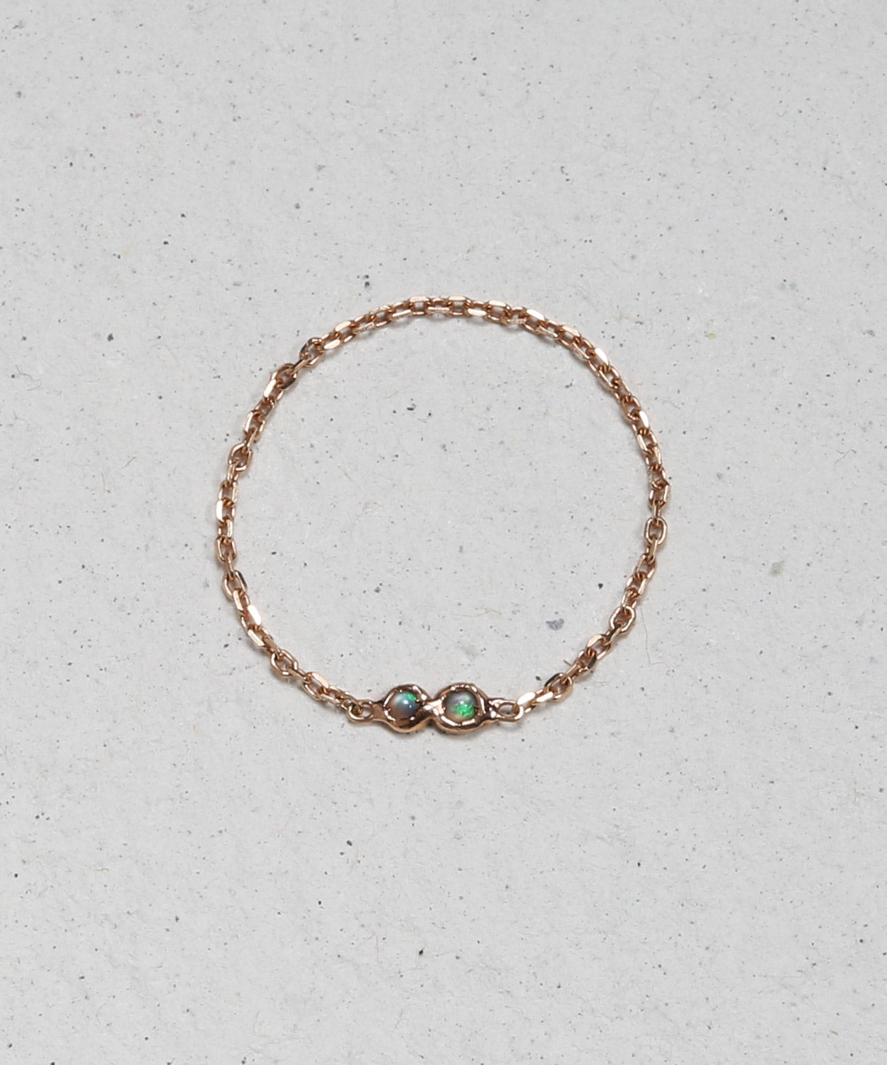 Tiny Opal Chain Ring