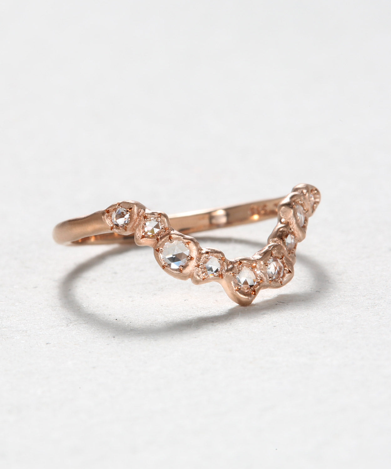 Rose Cut Diamond Stacking Band