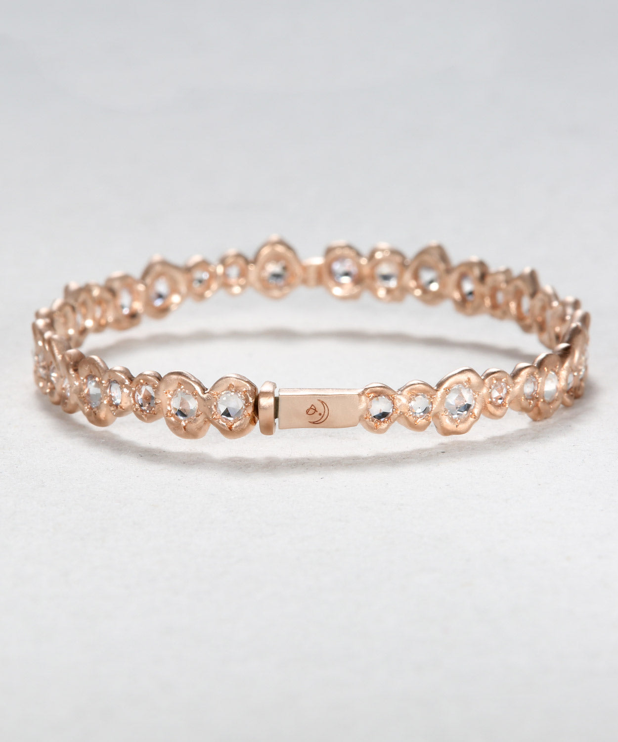 Rose Cut Sapphire Bangle