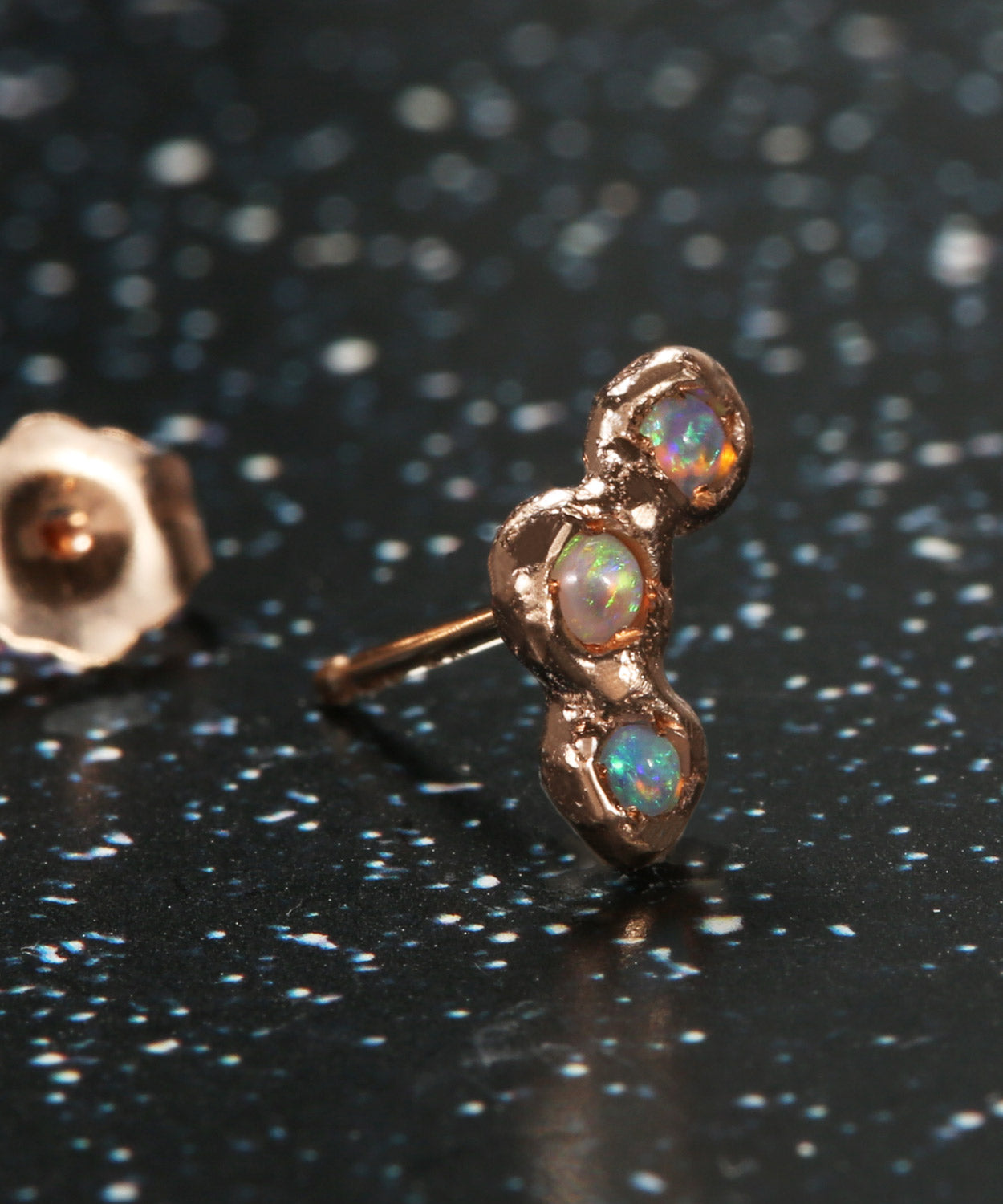 Tiny Opal Triple Constellation Stud