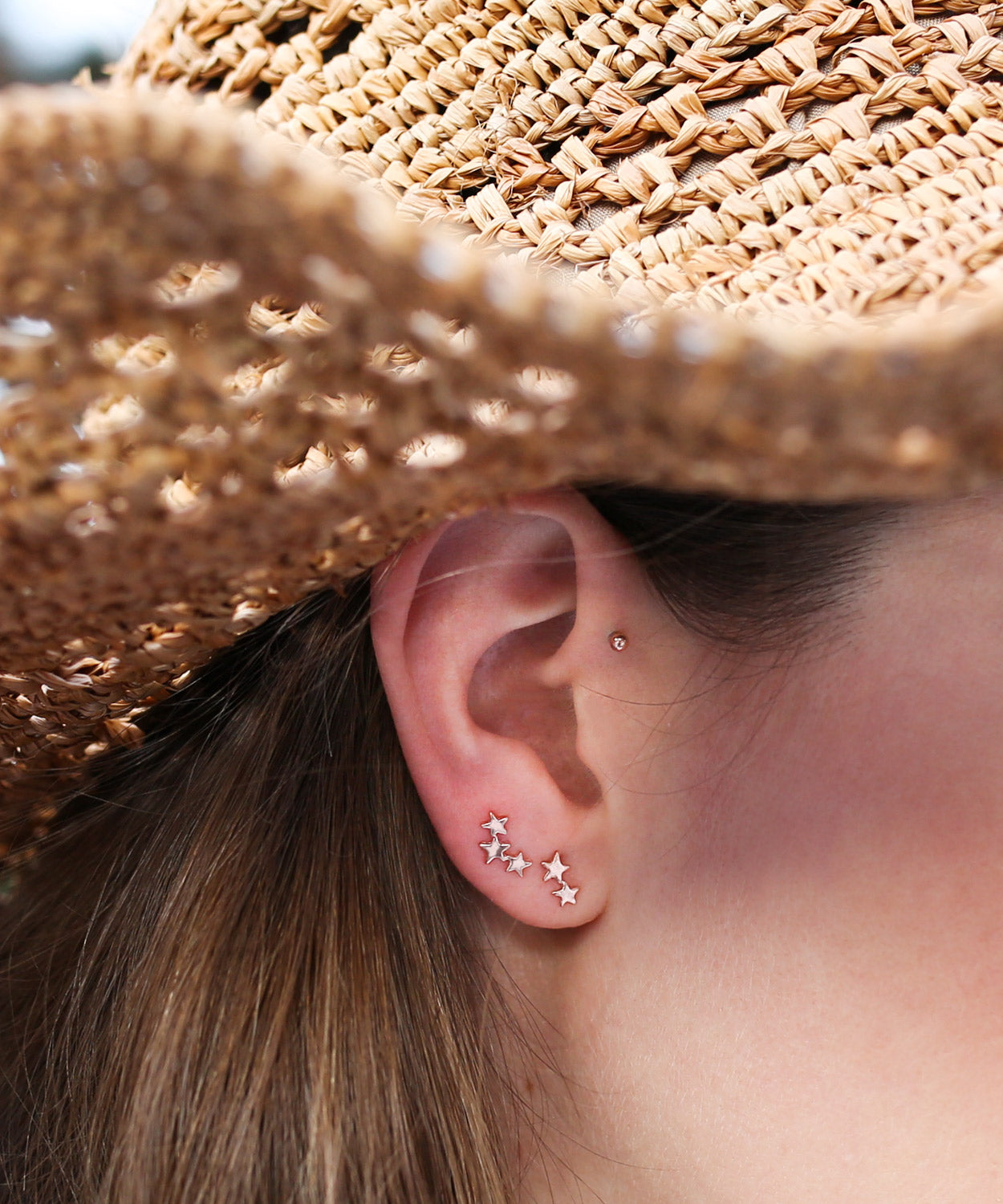 Three Twinkling Star Earring