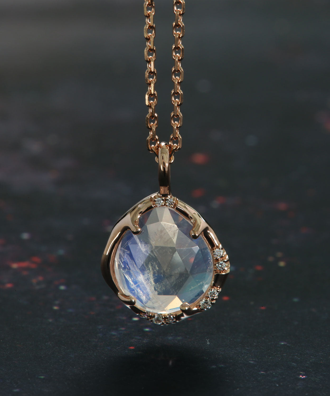 Aphenos Rainbow Moonstone Necklace 1