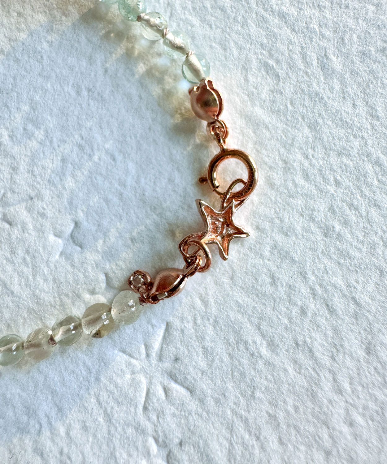 Glowy Morganite Faceted Bead Bracelet