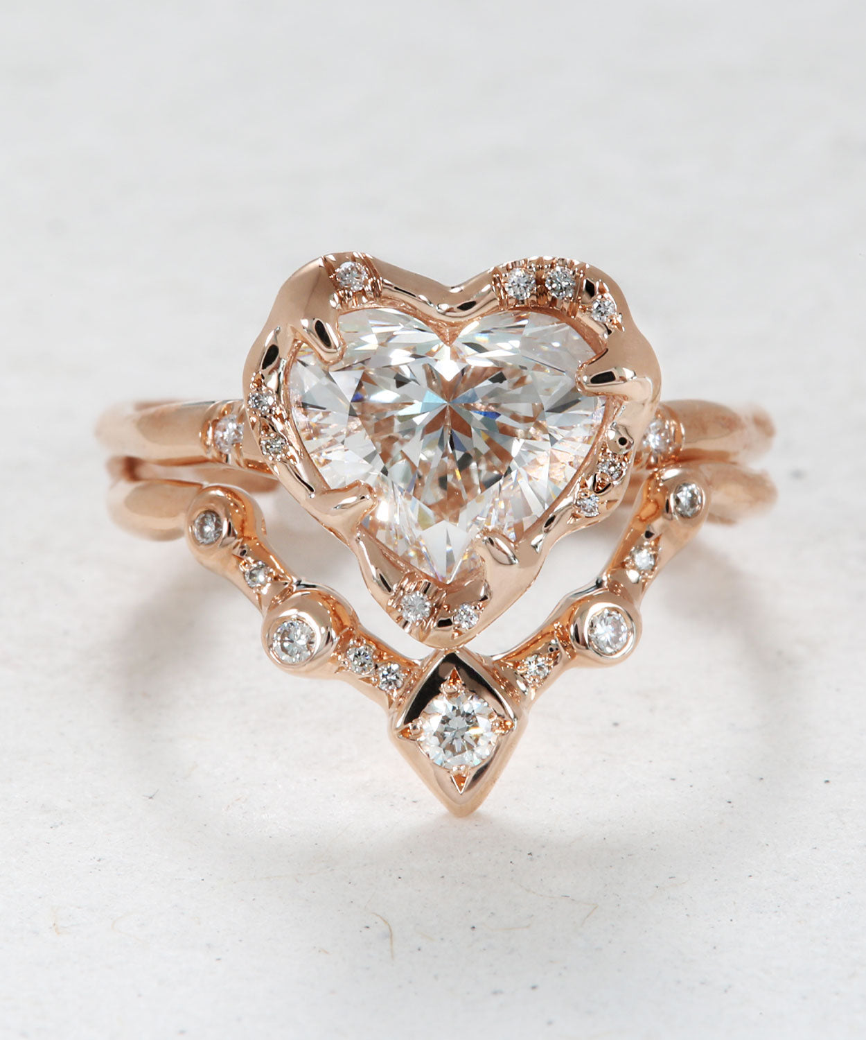 Infinite Love Heart Shape Diamond and Ethereal Stack