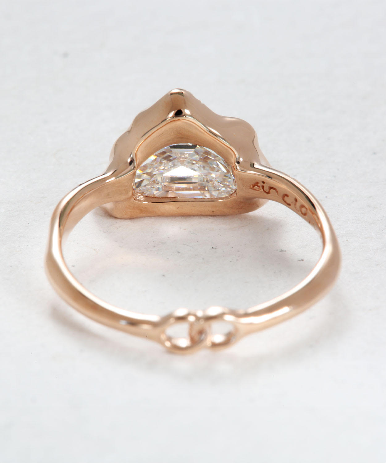 Infinite Love Moon Shape Diamond Ring
