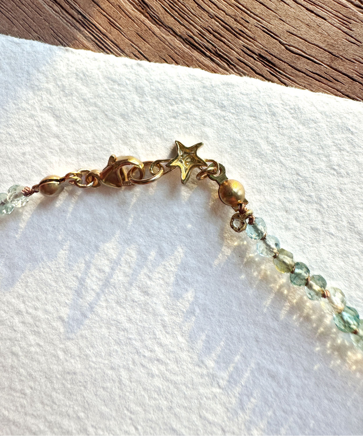 Luminous Aquamarine Faceted Bead Necklace