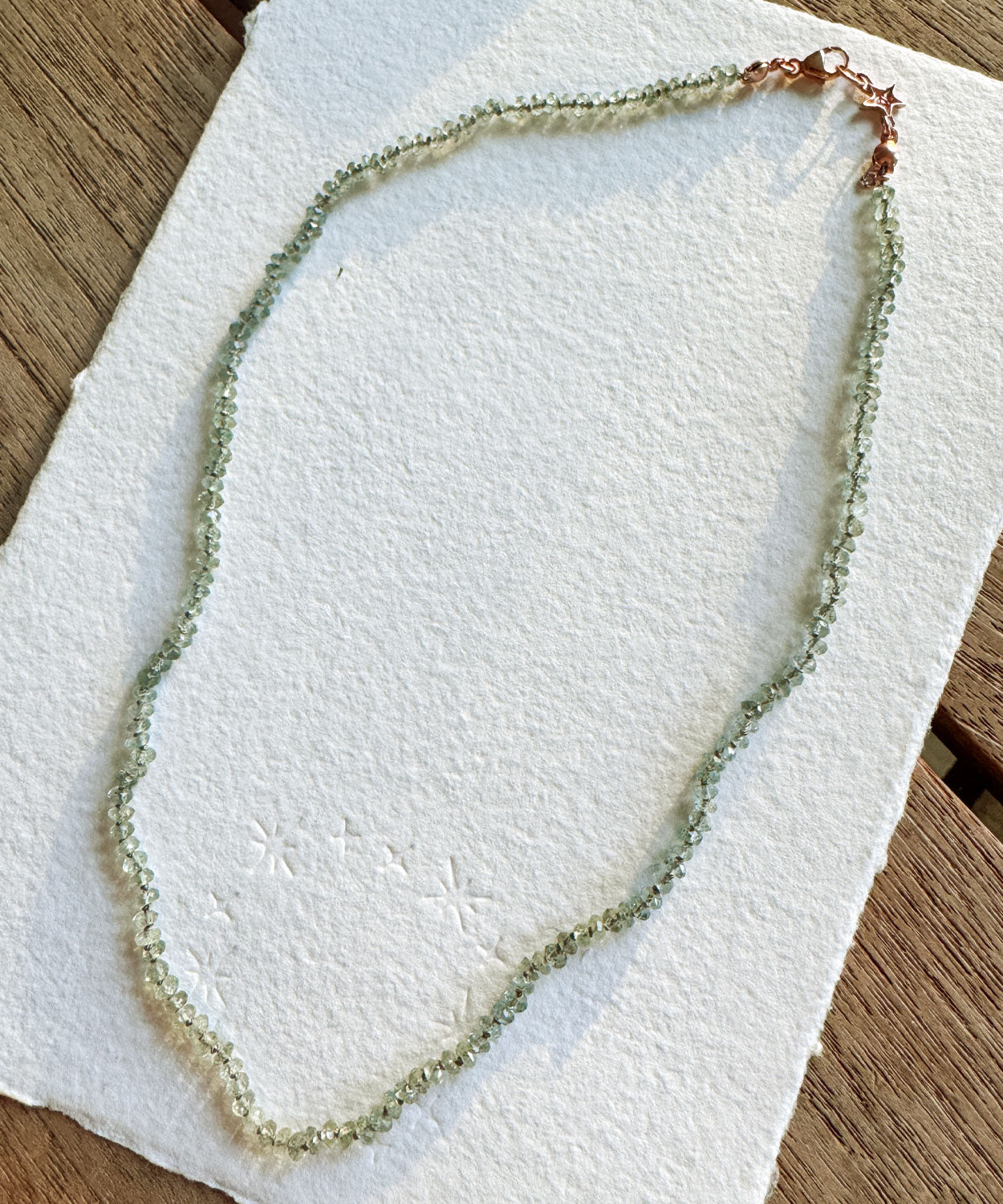 Luminous Cerulean Sapphire Bead Necklace