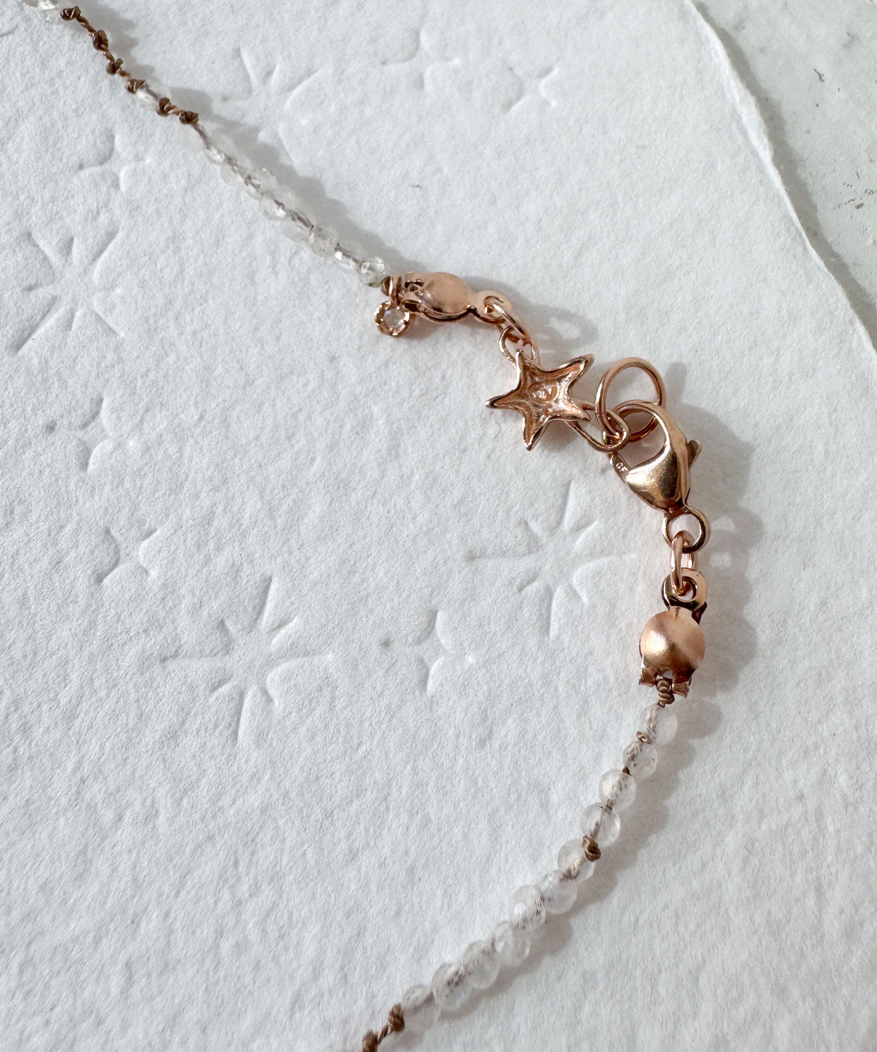 Moonstone Constellation Faceted Bead Necklace