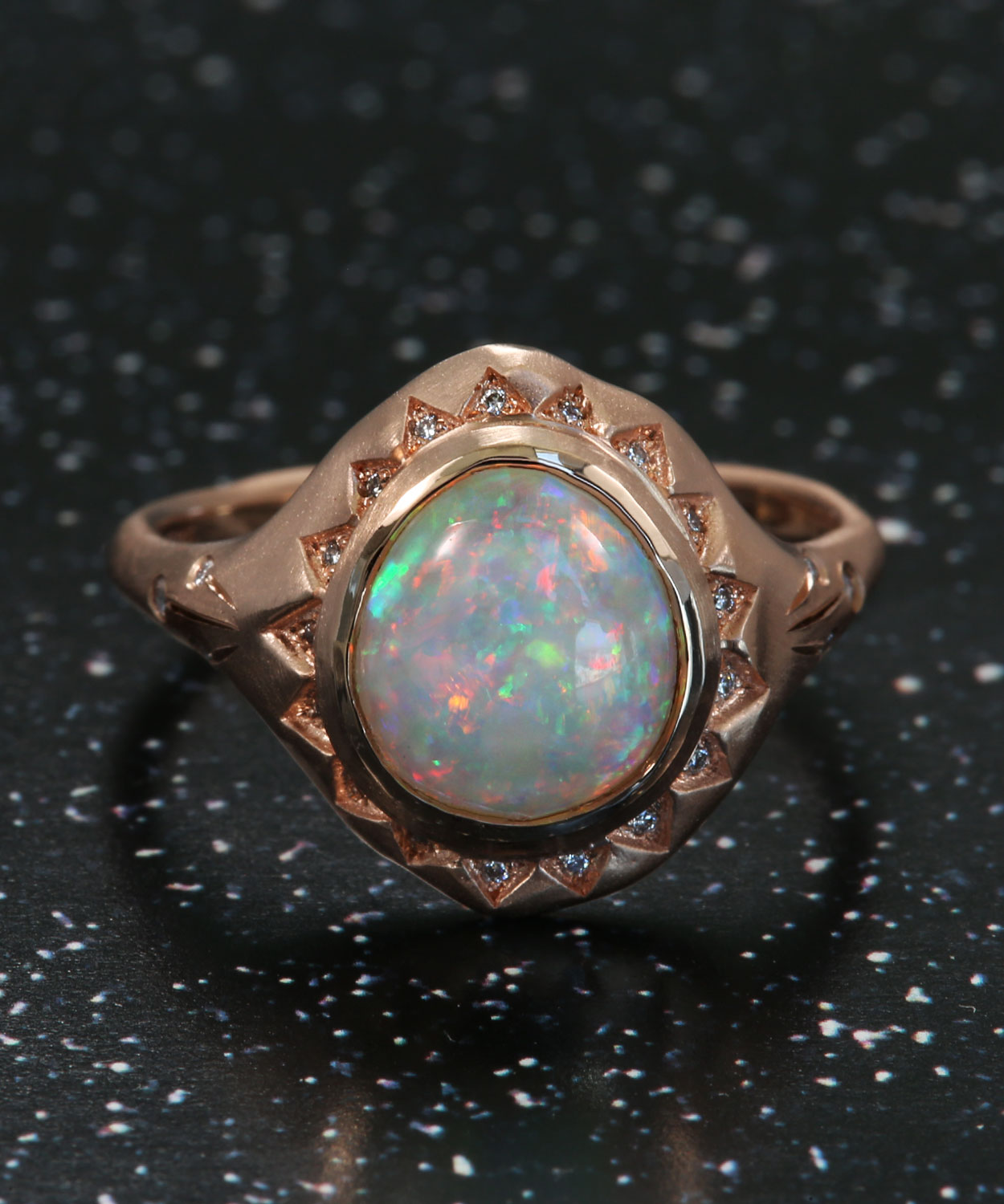 My Sunshine Etheric Gem Flash Opal Ring