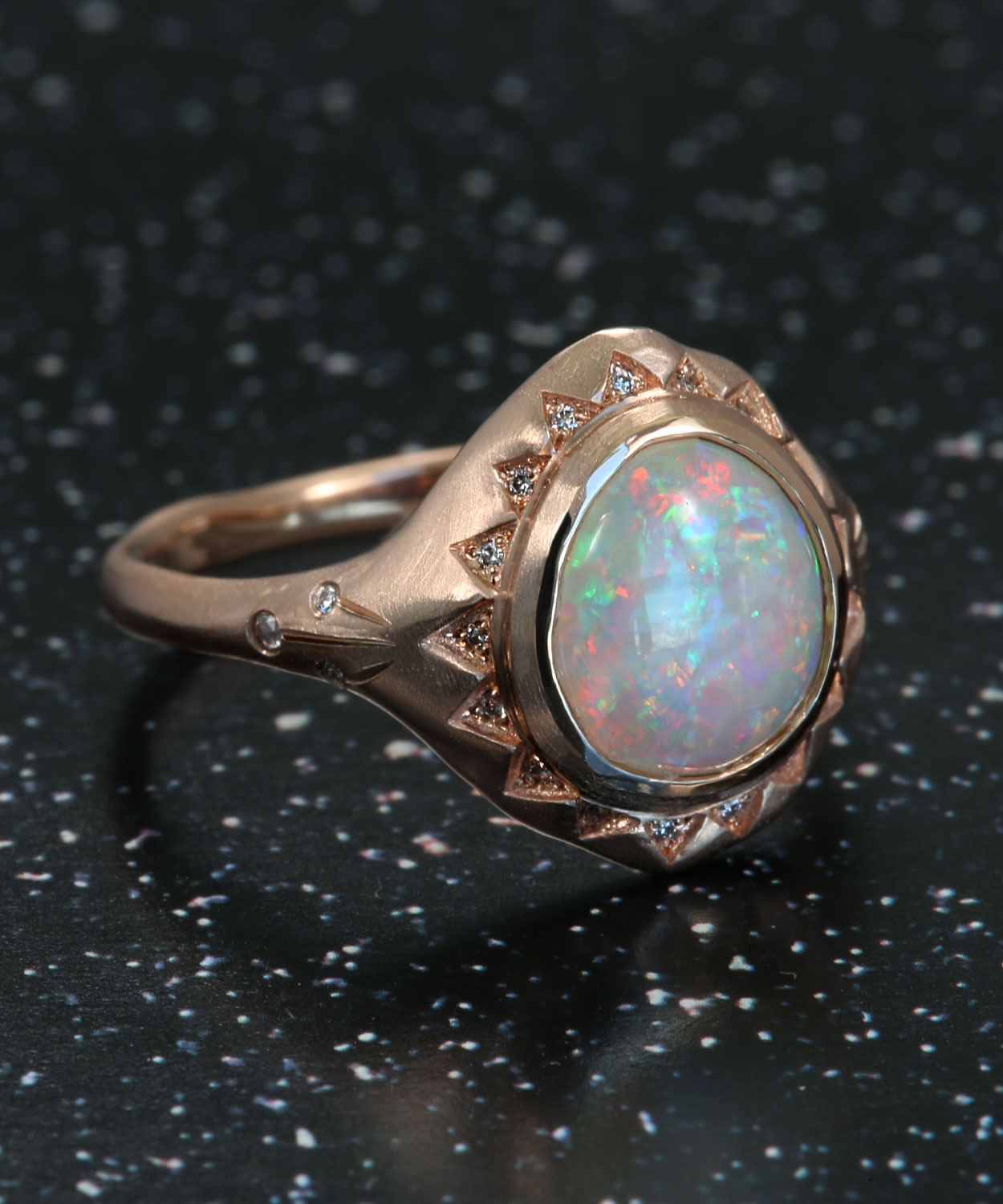 My Sunshine Etheric Gem Flash Opal Ring