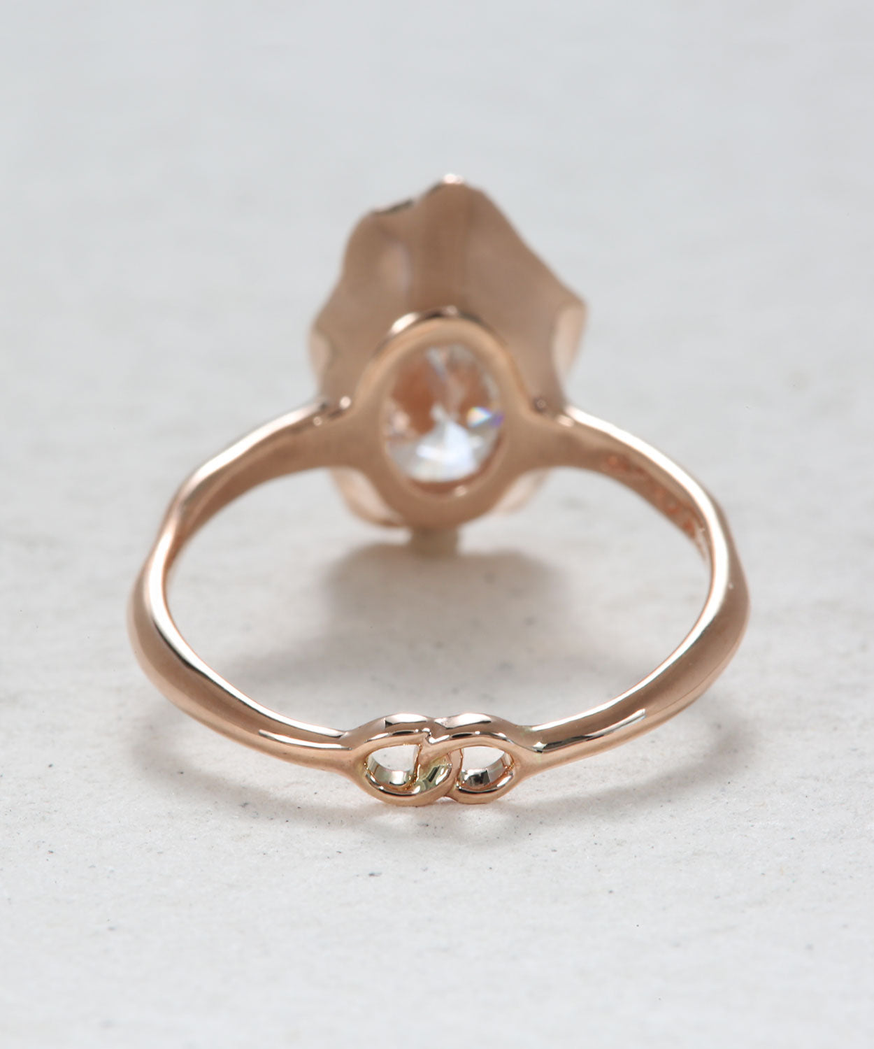 Shimmering Oval Diamond Engagement Ring