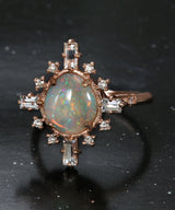 Starburst Glittering Space Opal Ring