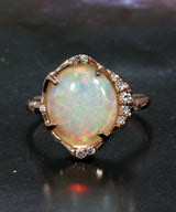 Stardust Sparkly Goodness Australian Opal Ring