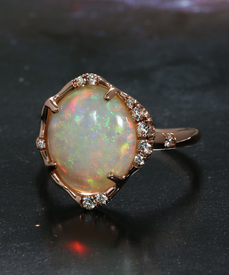 Stardust Sparkly Goodness Australian Opal Ring