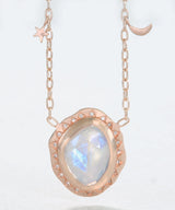 Moon-Glow Charm Necklace