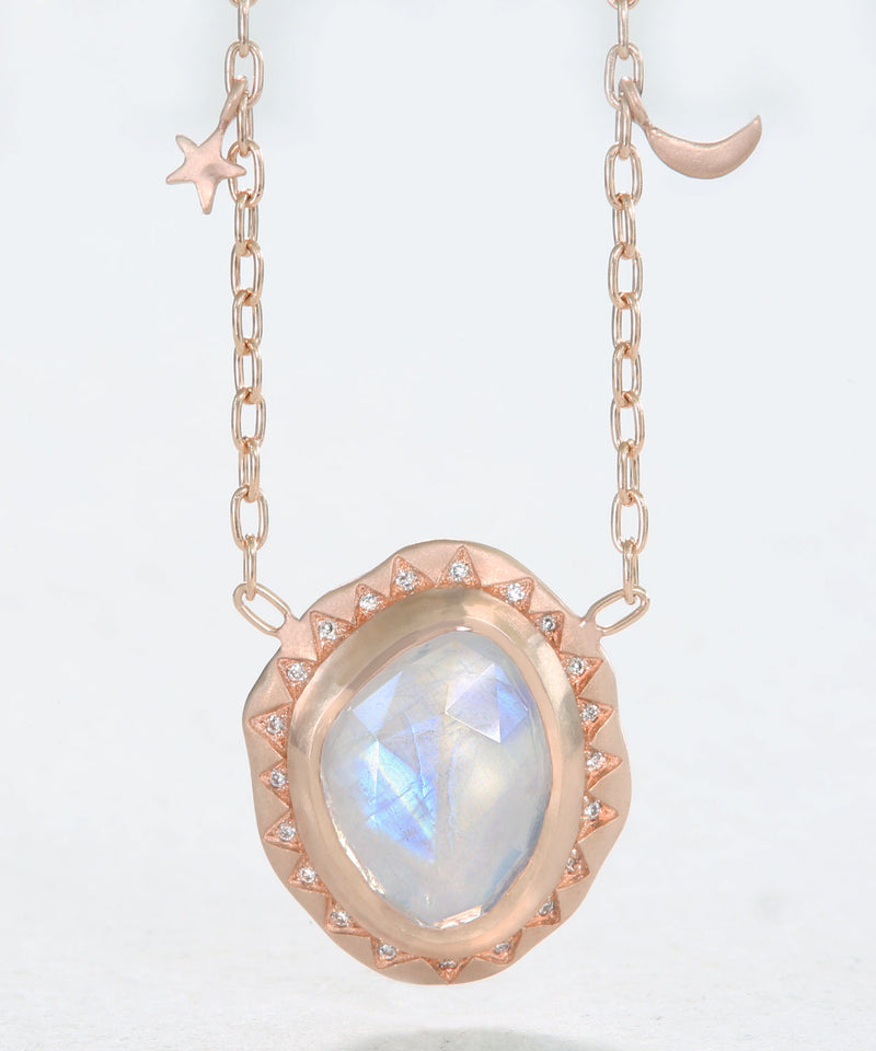 Moon-Glow Charm Necklace