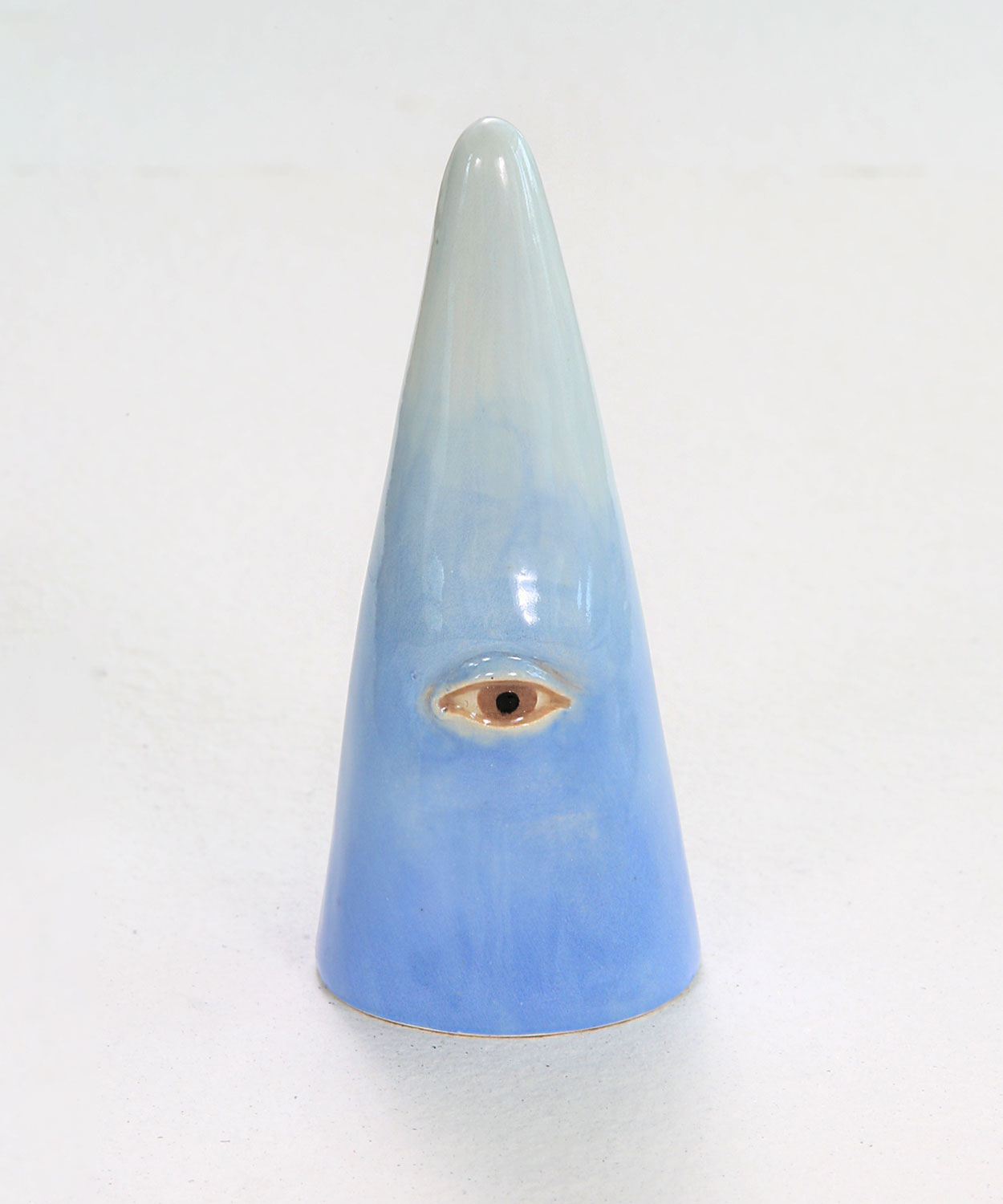 Handmade Ring Cone With Sky Blue Shadow