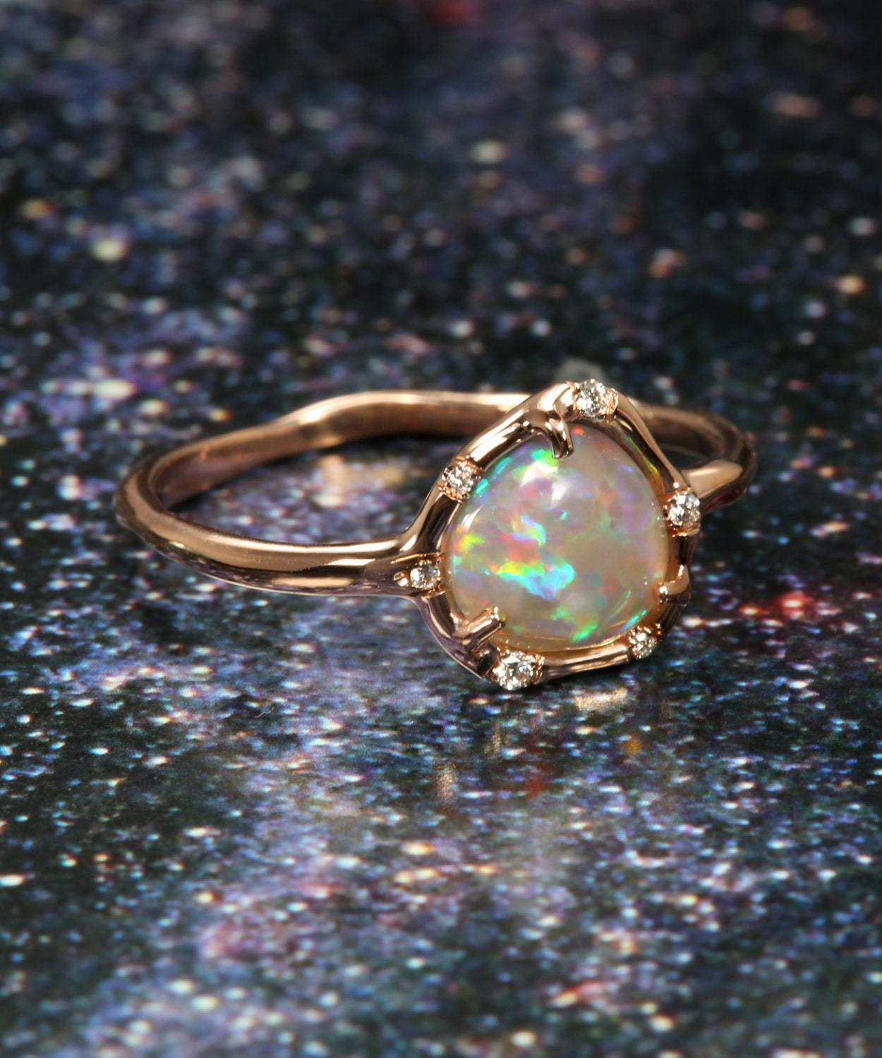 Cosmic Light Multicolor Dusk Opal Ring