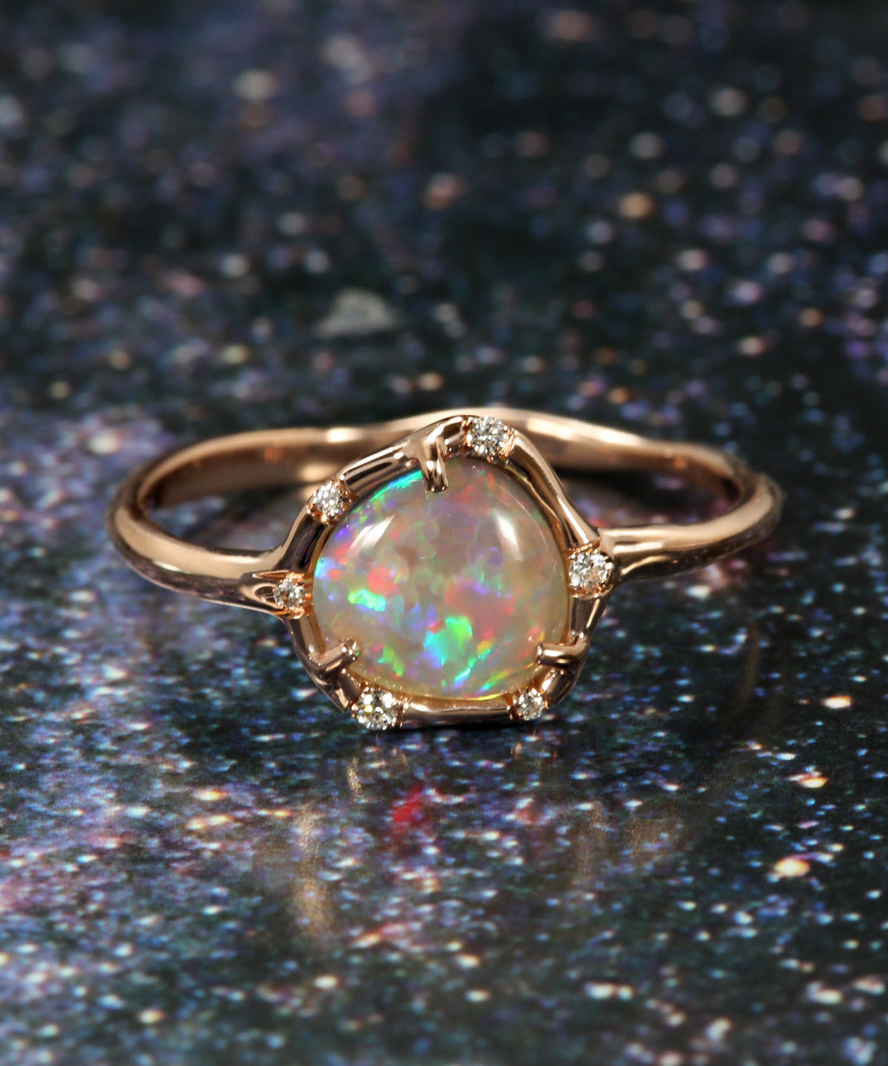 Cosmic Light Multicolor Dusk Opal Ring