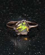 Cosmic Light Lightning Shock Opal Ring