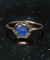 Cosmic Light Crystalline Flash Opal Ring