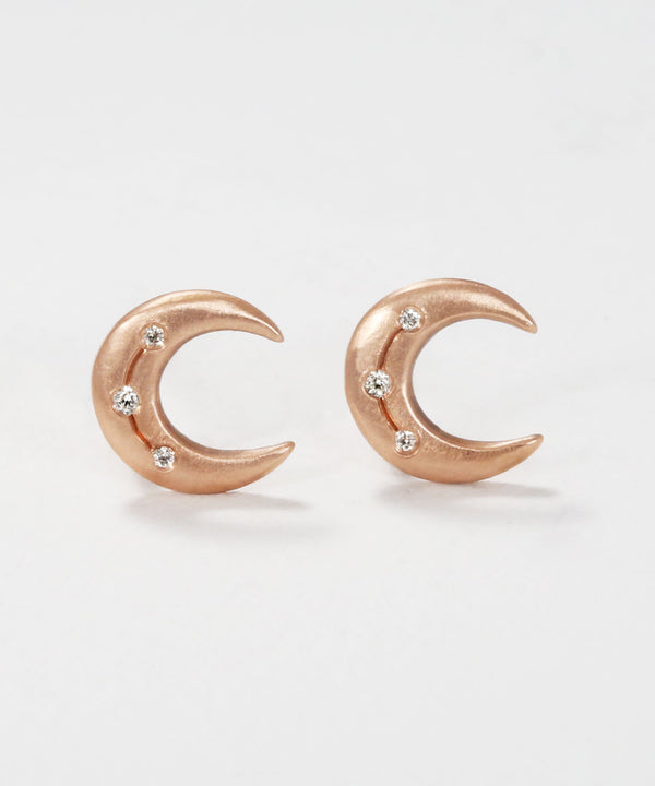 Crescent Disc Earrings