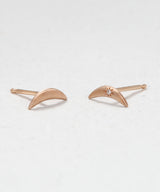 Crescent Moon Studs