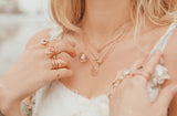 Diamond Moon Disc Necklace