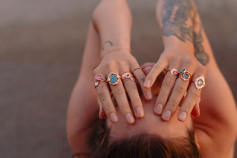Shimmering Moon Ring