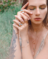 Shooting Light & Stars Ring