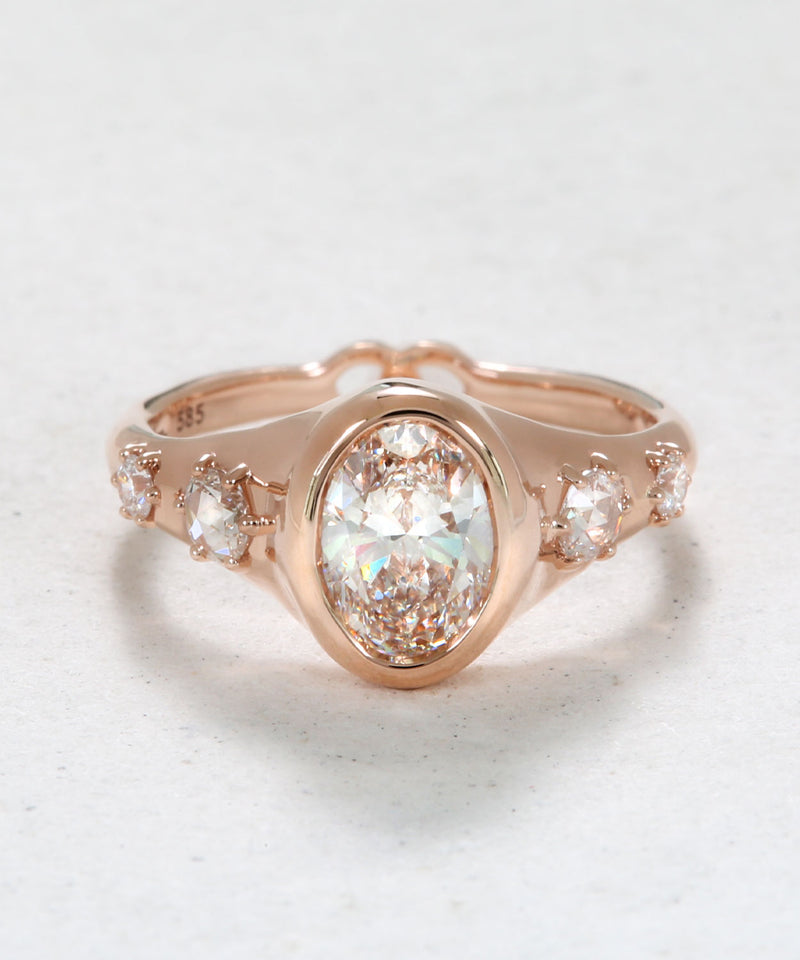 Infinite Love Oval Diamond Engagement Ring