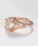 Infinite Love Oval Diamond Engagement Ring