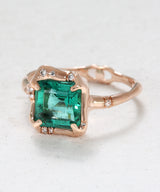 Infinite Love Emerald Engagement Ring