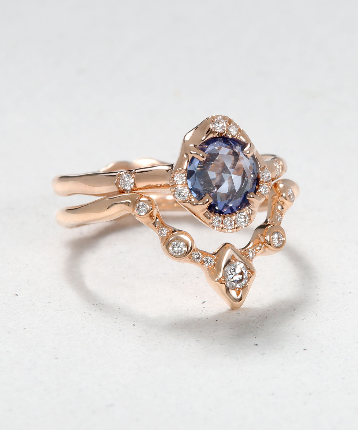 Infinite Love Blue Sapphire and Ethereal Stack