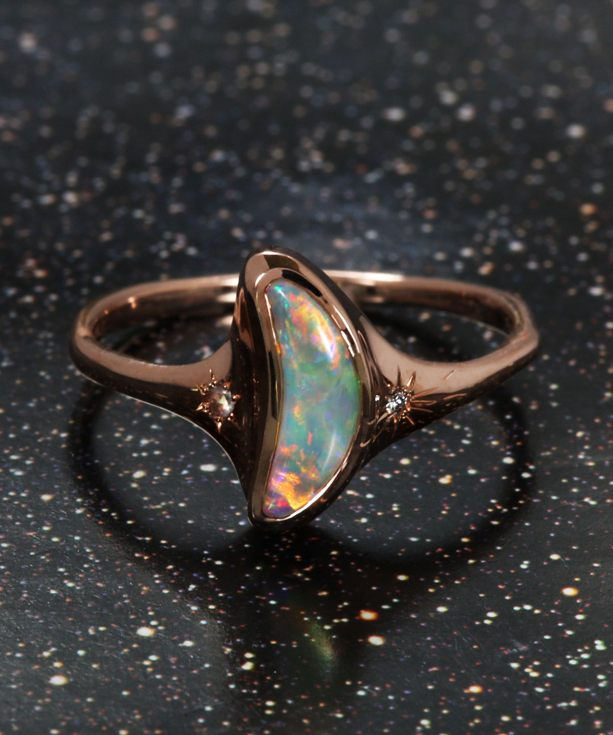 Nana Moon Dream State Flash Opal Ring