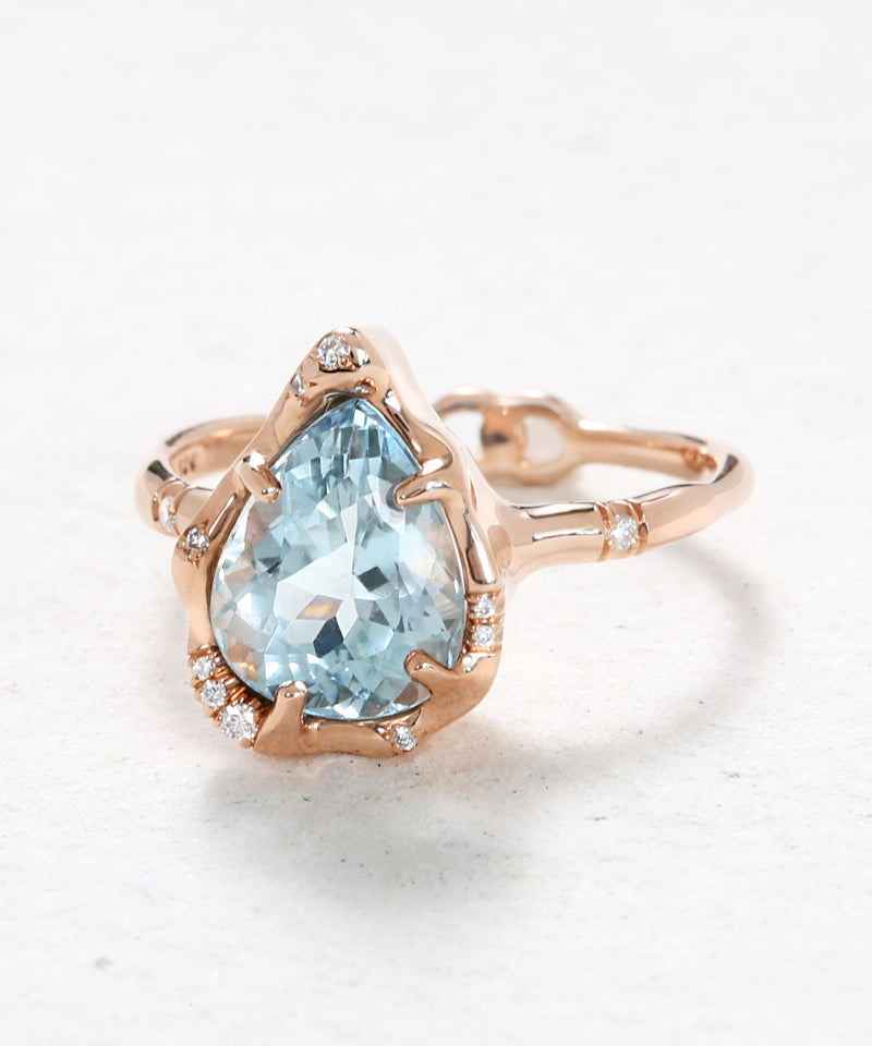 Infinite Love Aquamarine Ring