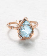 Infinite Love Aquamarine Ring