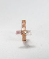Pink Crystal Hoop Earring