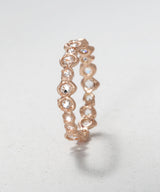 Rose Cut Diamond Eternity Band