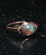 Seeing Eye Nebular Flash Opal Ring