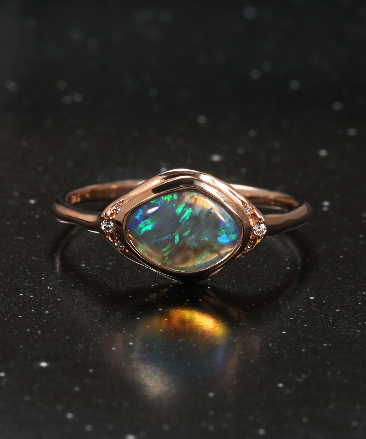 Seeing Eye Dark Dream Opal Ring