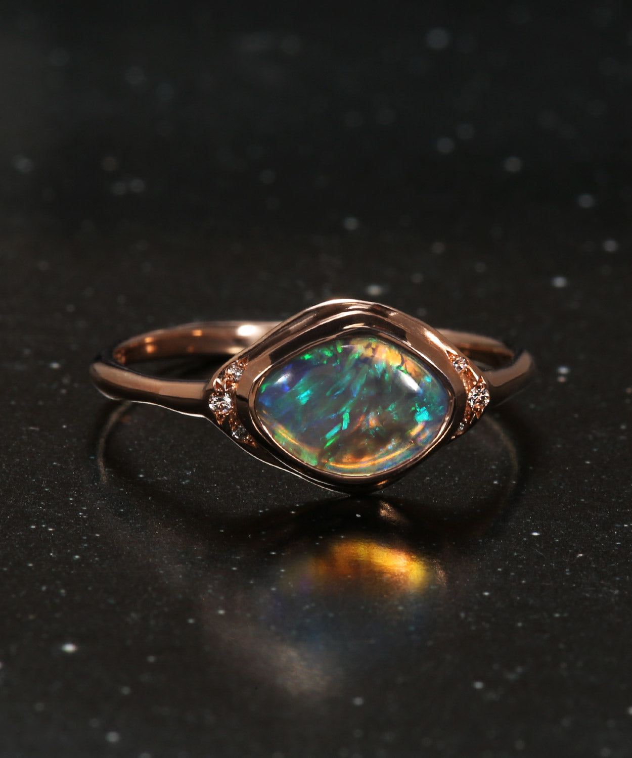 Seeing Eye Dark Dream Opal Ring