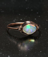 Seeing Eye Fluorescent Flash Opal Ring