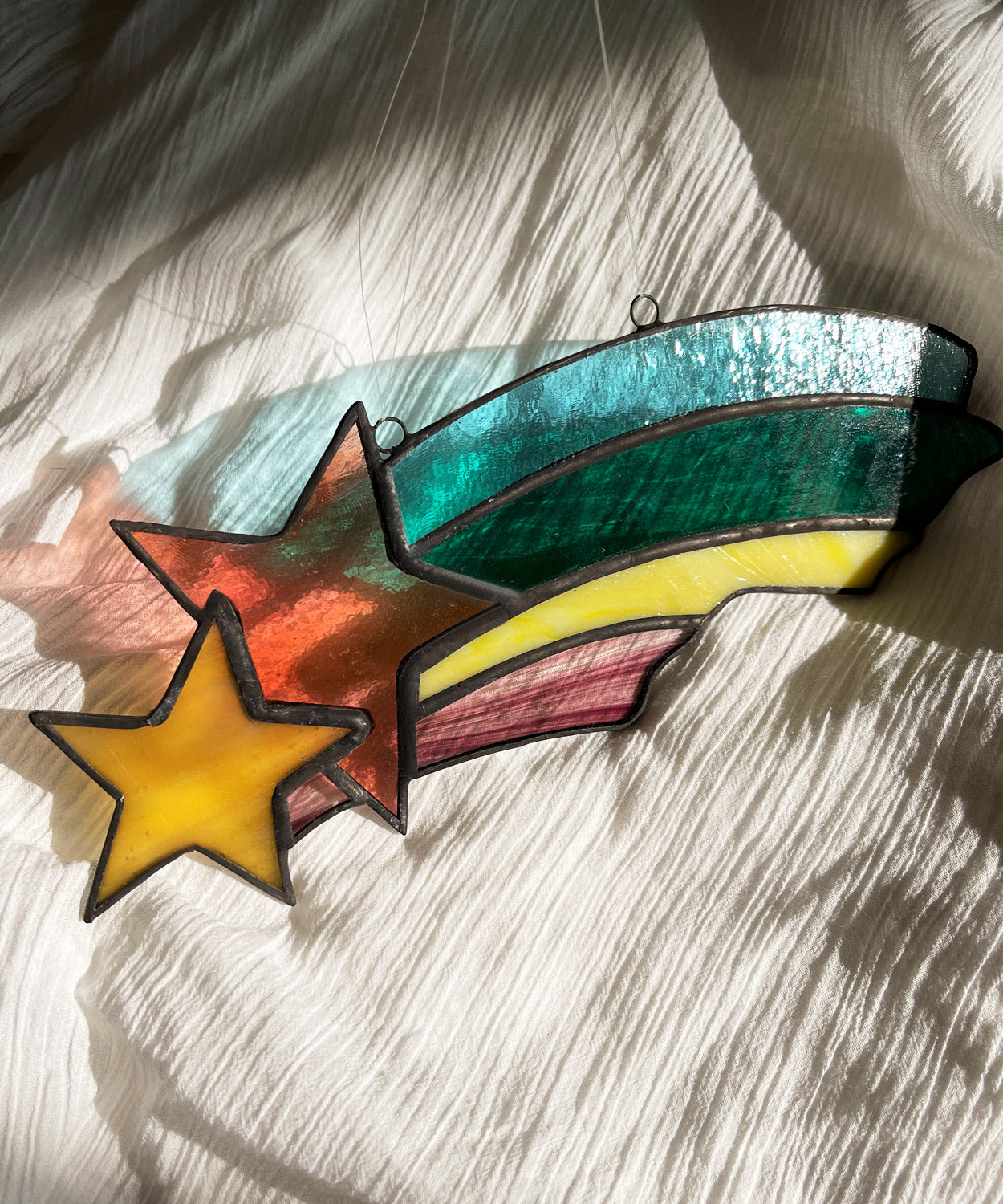 Handmade Shooting Star Stained Glass