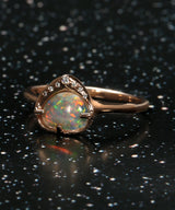 Sky Shower Multicolor Crystal Opal Ring