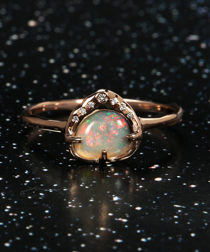 Sky Shower Sparkle Flash Opal Ring