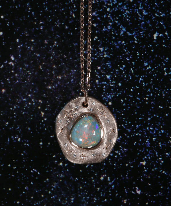 Star Splash Australian Opal Necklace